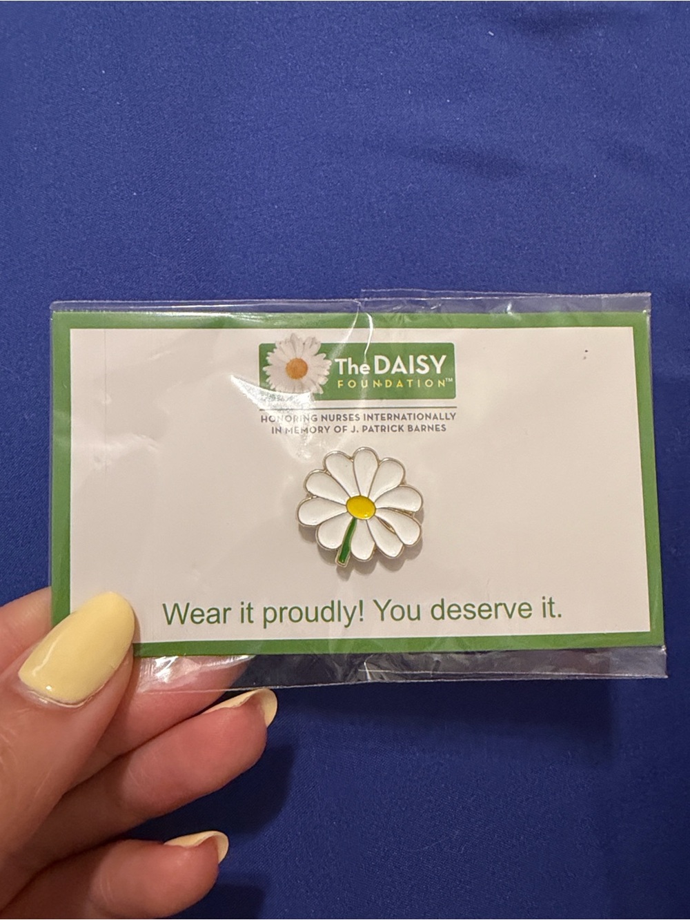 The Daisy Foundation pin